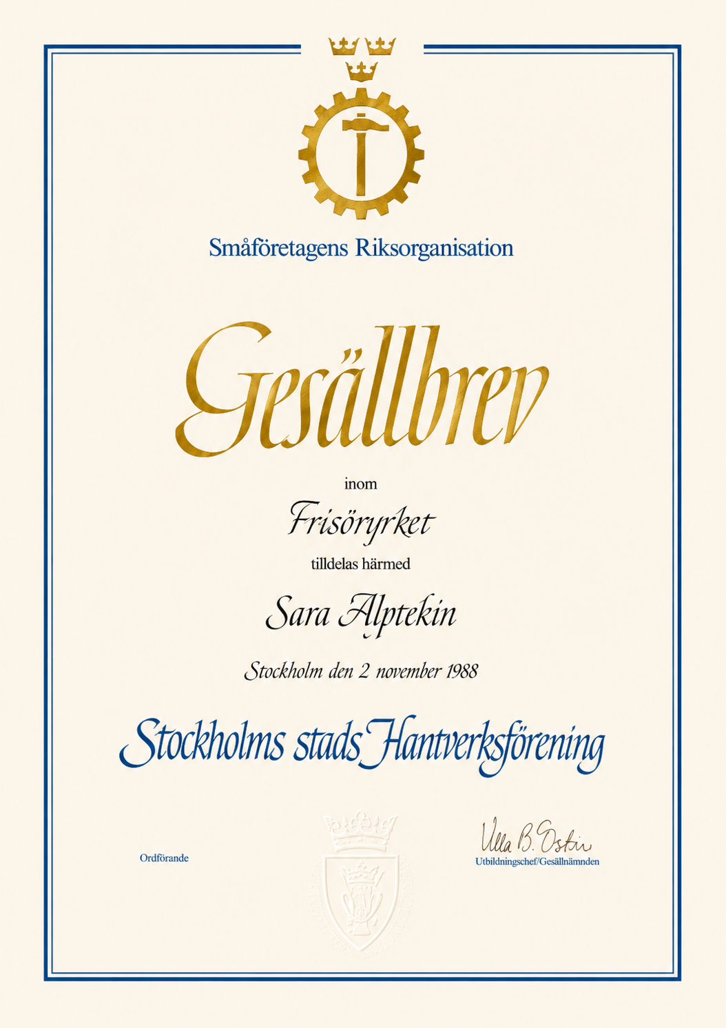 Gesällbrev